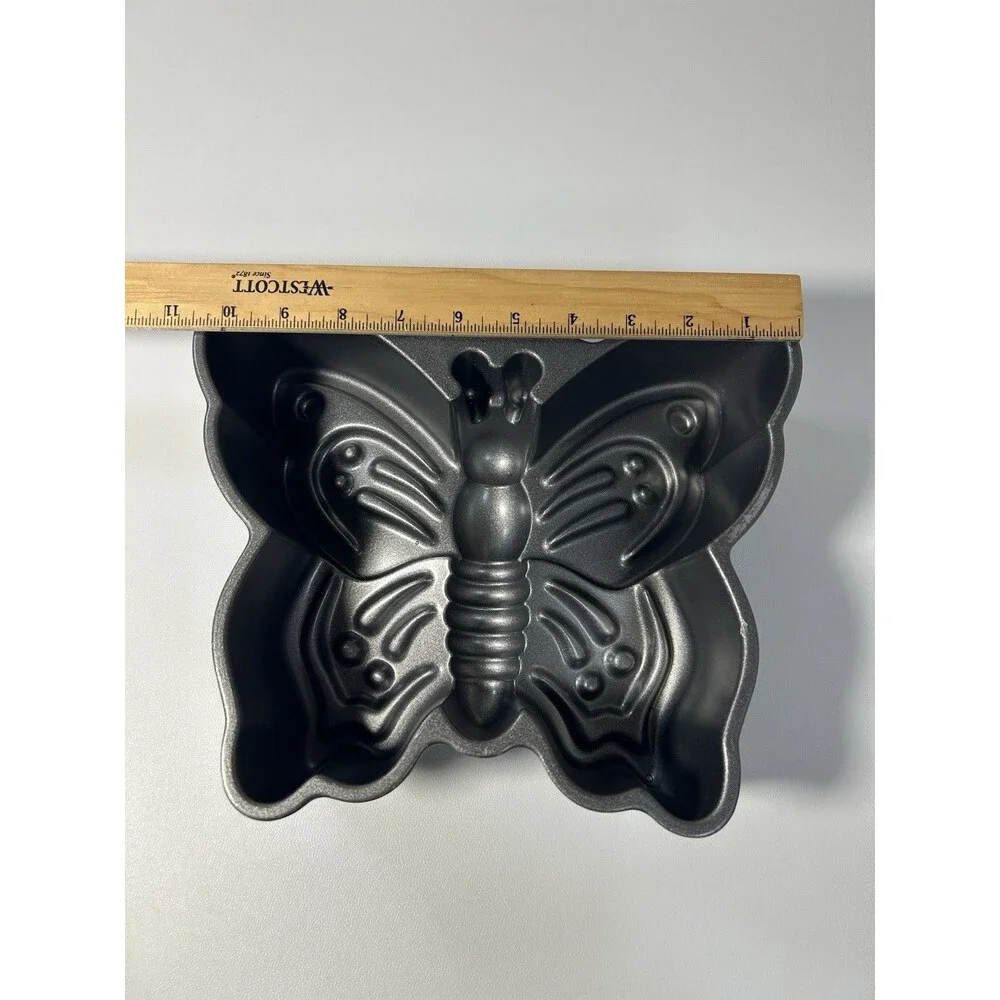 Nordic Ware Butterfly Cast Aluminum Cake Pan - 9 Cup Mold - Non-Stick Bakeware